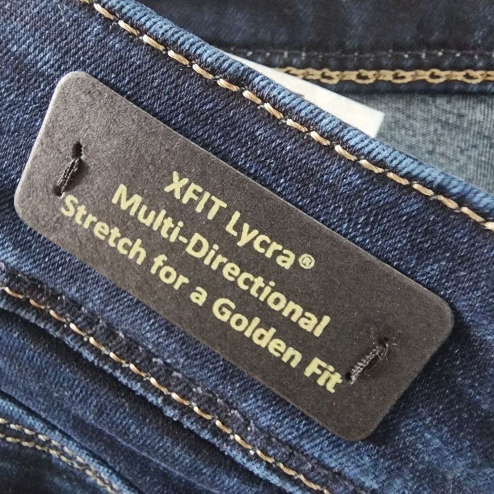 NWT Mavi Gold Molly Mid-Rise Flare Bootcut Jeans in Dark Indigo Wash - Picture 6 of 8
